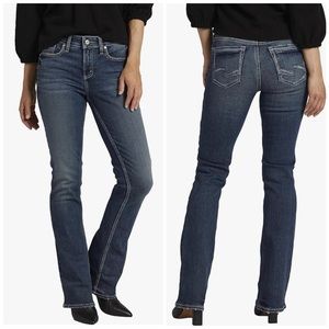 Silver Jeans Co. Women's Suki Mid Rise Bootcut Jeans Medium Wash
